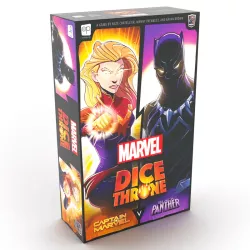 Marvel Dice Throne Captain Marvel Vs Black Panther | USAopoly | Battle Board Game | En