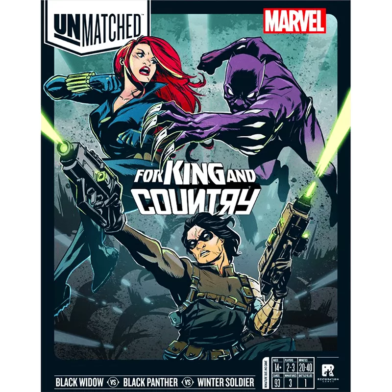 Unmatched Marvel For King And Country | Restoration Games | Jeu De Société De Combat | En