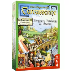 Carcassonne Ponts, Forteresses & Bazars Extension 8 | 999 Games | Jeu De Société Familial | Nl