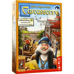 Carcassonne Maire Et Monastères Extension 5 | 999 Games | Jeu De Société Familial | Nl