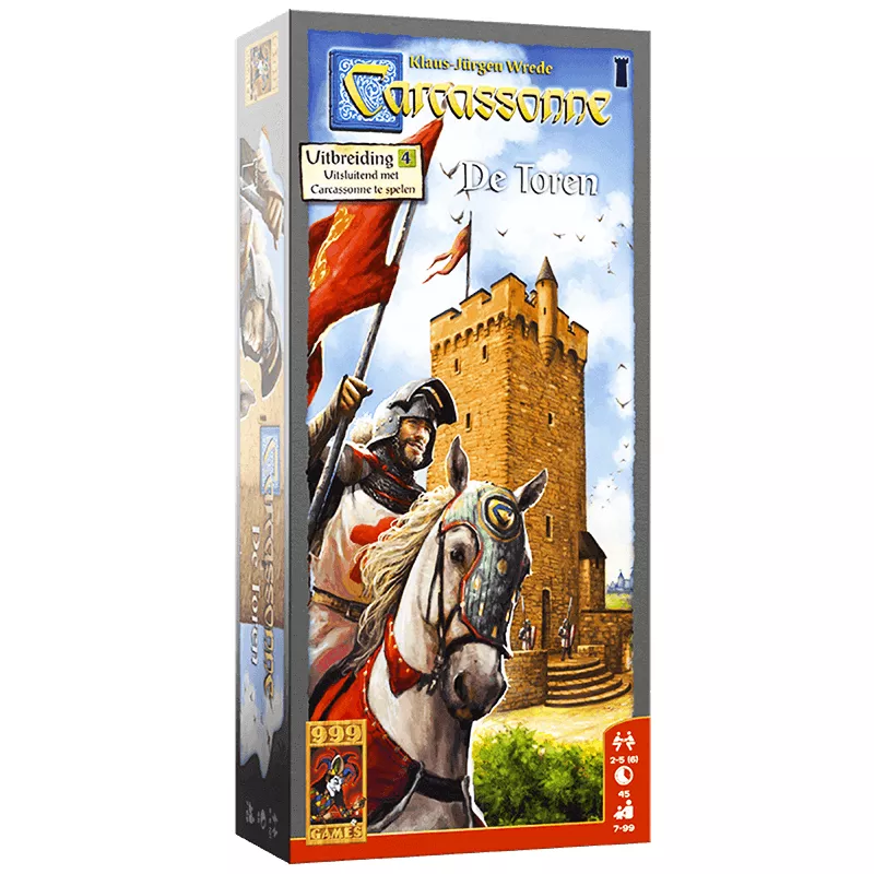 Carcassonne The Tower Expansion 4 | 999 Games | Family Board Game | Nl
