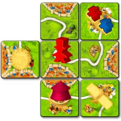 Carcassonne Manege Frei! Erweiterung 10 | 999 Games | Familien-Brettspiel | Nl