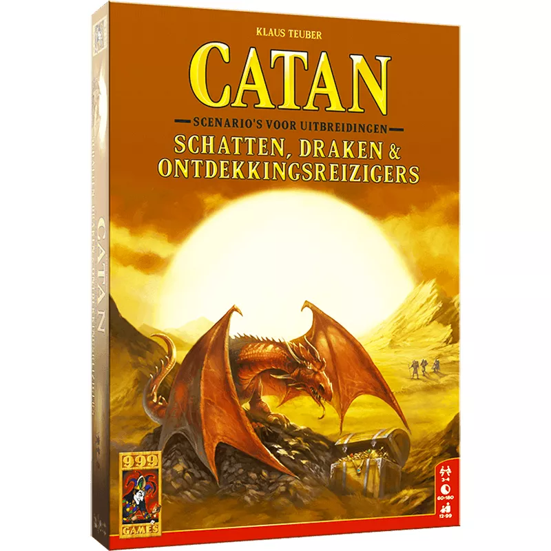 CATAN Schatten, Draken & Ontdekkingsreizigers | 999 Games | Familie Bordspel | Nl