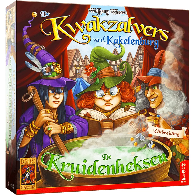 De Kwakzalvers Van Kakelenburg De Kruidenheksen | 999 Games | Familie Bordspel | Nl