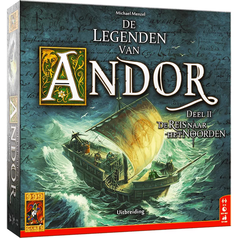 De Legenden Van Andor De Reis Naar Het Noorden | 999 Games | Coöperatief Bordspel | Nl