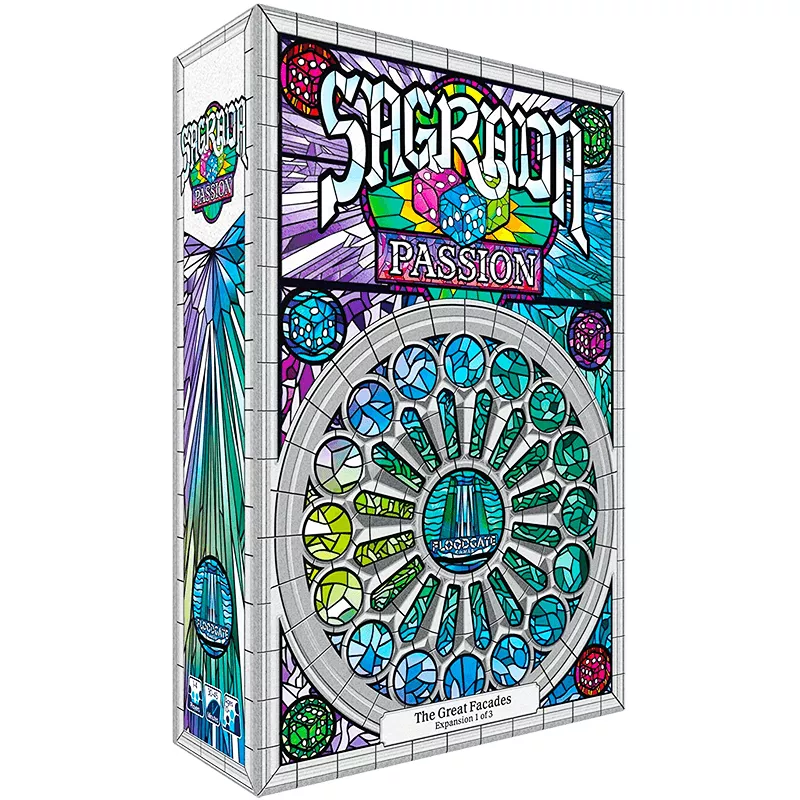 Sagrada The Great Facades Passion | FloodGate Games | Family Board Game | En