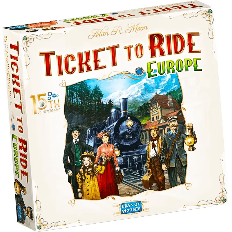 Ticket To Ride 15th Anniversary Deluxe Europa | Days of Wonder | Family Board Game | Nl