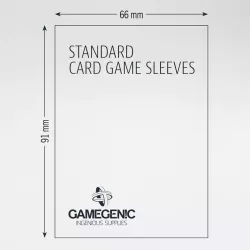 Prime Board Game Sleeves Standard 66x91mm Color Code Gray Value Pack 200Pcs | Gamegenic