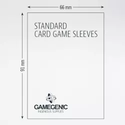 Prime Board Game Sleeves Standard 66x91mm Color Code Gray 50Pcs | Gamegenic