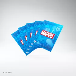 Marvel Champions Art Sleeves Blue 66x91mm Color Code Gray 50+1Pcs | Gamegenic