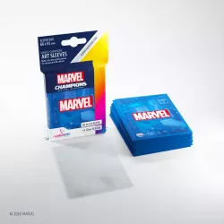 Marvel Champions Art Sleeves Blue 66x91mm Color Code Gray 50+1Pcs | Gamegenic