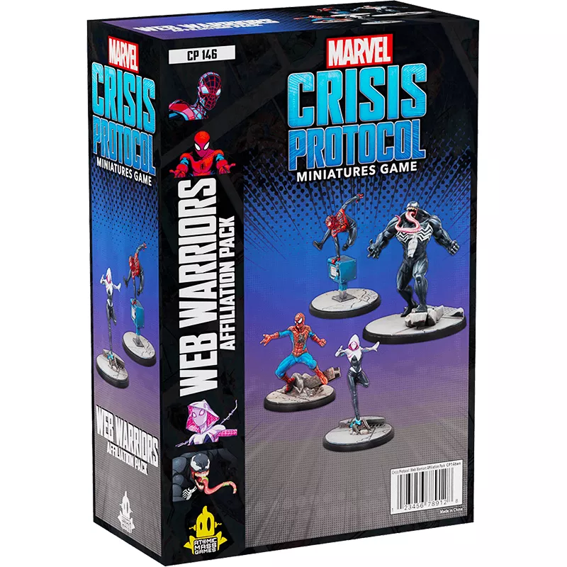 Marvel Crisis Protocol Web Warriors Affiliation Pack En