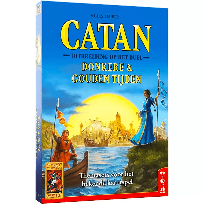 CATAN Het Duel Donkere & Gouden Tijden | 999 Games | Familie Bordspel | Nl