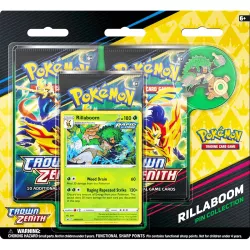 Pokémon Trading Card Game Sword & Shield Crown Zenith Pin Collection Rillaboom En