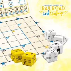 Railroad Ink Shining Yellow Edition | White Goblin Games | Family Board Game | Nl