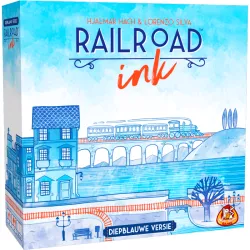 Railroad Ink Deep Blue Edition | White Goblin Games | Family Board Game | Nl