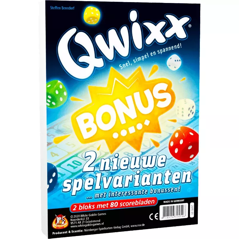 Qwixx Bonus | White Goblin Games | Dice Game | Nl