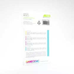 Prime Board Game Sleeves Standard American 59x91mm Color Code Green 50Pcs | Gamegenic