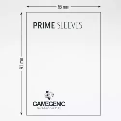 Prime Board Game Sleeves Standard 66x91mm Color Code Gray Double Sleeving Pack 2x100Pcs | Gamegenic