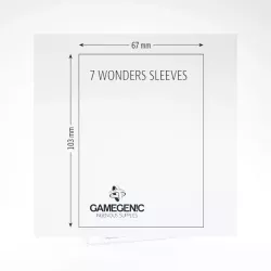 Prime Board Game Sleeves 7 Wonders 67x103mm Color Code Brown 80Pcs | Gamegenic