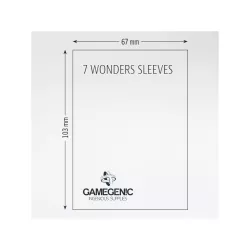 Matte Board Game Sleeves 7 Wonders 67x103mm Color Code Brown 80Pcs | Gamegenic