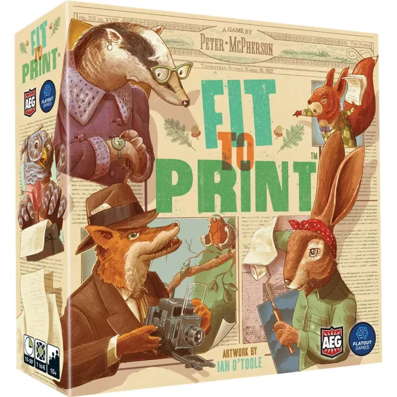 Fit To Print | White Goblin Games | Strategy Board Game | Nl