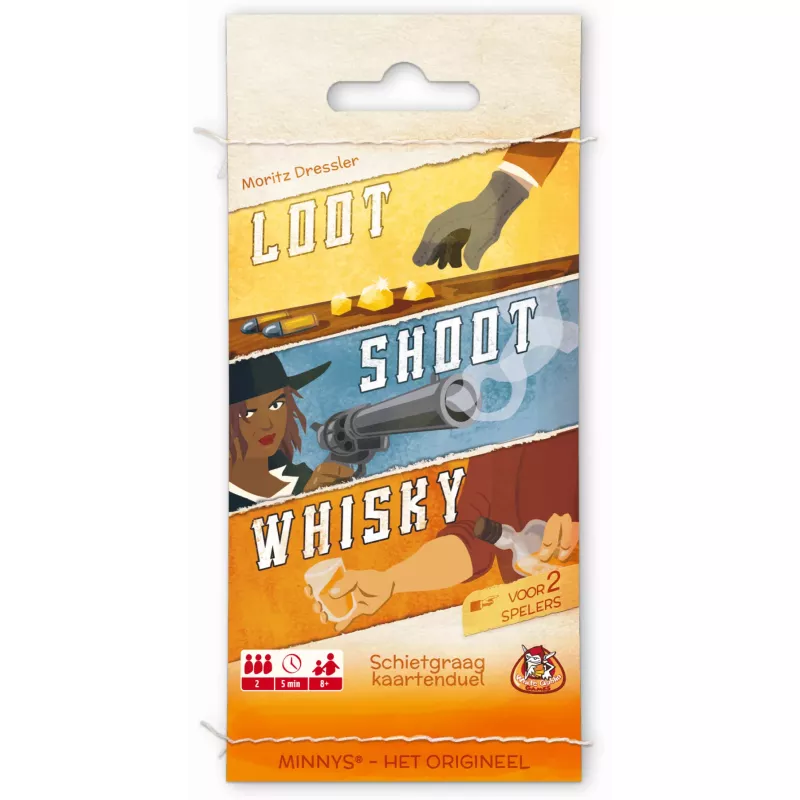 Minnys Loot, Shoot, Whisky | White Goblin Games | Familie Bordspel | Nl