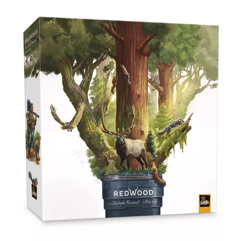 Redwood | Sit Down! | Strategie-Brettspiel | Nl Fr