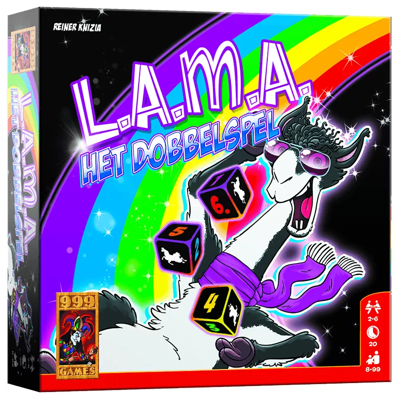 Dés L.A.M.A. | 999 Games | Jeu De Dés | Nl