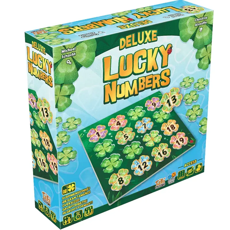 Lucky Numbers Deluxe | TIKI Editions | Familien-Brettspiel | Nl Fr