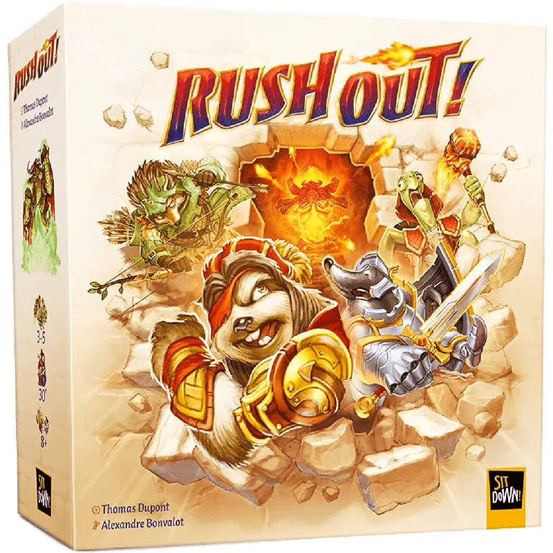 Rush Out! | Sit Down! | Jeu De Société Familial | Nl En Fr De