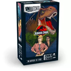 Unmatched Jurassic Park Dr. Sattler vs. T. Rex | Restoration Games | Fighting Board Game | En